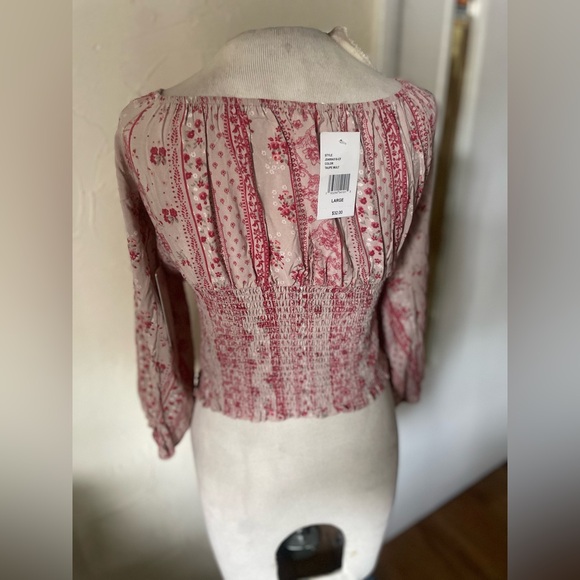 Long Sleeve Hippie Crop NEW by Crave Fame -Sz L- Spring, Beachy - Picture 5 of 5